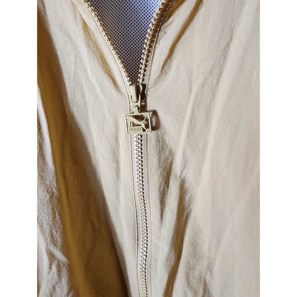 PUMA Gold Brown Y2K Luxe Active Windbreaker Track Jacket SZ XXL - Picture 6 of 12